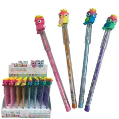 Littlies: Figúrka s owl na posúvacom vkladači HB grafitová ceruzka v rôznych variantoch 1ks