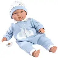 Llorens: Bábika Joel v dupačke so sloním vzorom 38cm