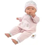 Llorens: Bábika Joelle v dupačke so sloním vzorom 38cm