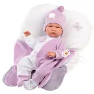 Llorens: Lalo Llorón 42cm bábika v zavinovačke v tvare motýľa