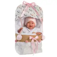 Llorens: Mimi bábika novorodenca 40 cm plačúce dievčatko v zavinovačke