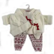 Llorens: Set oblečenia s nohavicami s medvedím a psím vzorom pre 43 cm bábiky