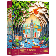 Londýn 3D efekt 40. výročná edícia 1000-dielne puzzle - Trefl