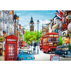 Londýnska ulica 1000ks puzzle - Trefl obrázok 2