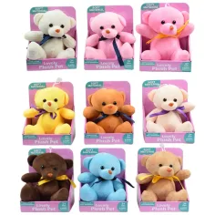 Lovely mäkké plyšové macko s prísavkou vo viacerých farbách 1ks 16cm obrázok 2