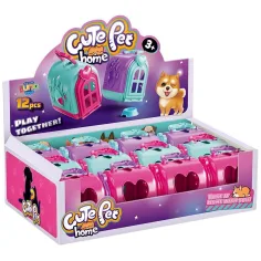 Luna: Cute Pet Home prekvapenie psíka v prenosnej búdke s doplnkami v rôznych variantoch 1ks