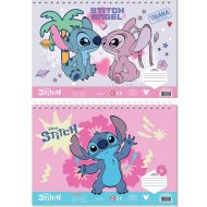 Luna: Disney Stitch kreatívny skicovník na vyfarbovanie s nálepkami a so šablónou v rôznych prevedeniach