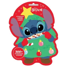 Luna: Disney Stitch vianočný nálepkový set 300ks nálepkami