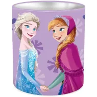 Luna: Kovový valcový stojan na písacie potreby Frozen Elsa a Anna 10x11 cm