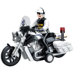 Luna: Light Striker policajný motocykel s policajnou figúrkou, so svetlom a zvukom 1/10 obrázok 2