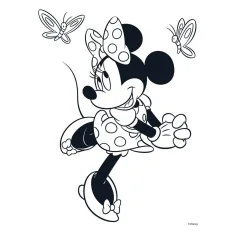 Luna: Minnie myš farbička, s nálepkami a 6 ks fixiek obrázok 4