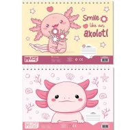 Luna: Must Axolotl skicovník A4, 30-listový, v rôznych prevedeniach