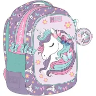 Luna: Must Team Unikornis zaoblený trojkomorový školský batoh, ruksak 32x18x43cm