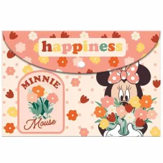 Luna: Minnie myš patentový plastový zakladač A/4 veľkosti