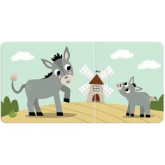 Luna: Prvé skladačky – Zvieracie mamičky a ich mláďatá 10x2 ks párovací rozvojový puzzle obrázok 3