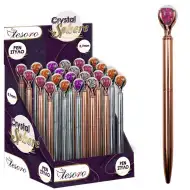 Luna: Tesoro Guľôčkové pero s krištáľovým koncom v niekoľkých verziách