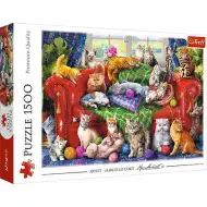 Mačičky na gauči 1500 dielne puzzle - Trefl