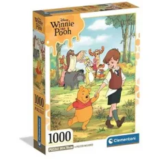 Macko Pú a jeho priatelia 1000 ks puzzle s plagátom - Clementoni