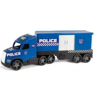 Magic Truck: Policajný kamión s fluorescenčnými lampami 81 cm - Wader