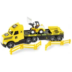 Magic Truck Technic: Kamión s buldozérom a svetlom 80 cm - Wader obrázok 2