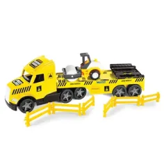 Magic Truck Technic: Kamión s cestným valcom a svetlom 80cm - Wader obrázok 2