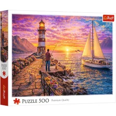 Maják pri západe slnka 500ks puzzle - Trefl