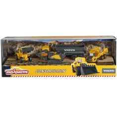 Majorette - Volvo Edition stavebné stroje 4ks súprava - Simba Toys