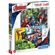 Marvel Avengers Supercolor 2v1 puzzle 2x60ks - Clementoni