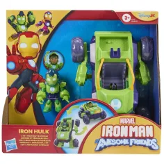 Marvel: Iron Man 2 v 1 Mech Hulk auto a figurková sada - Hasbro