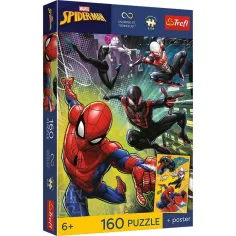 Marvel Spiderman 160-dielny UFT puzzle s plagátom - Trefl