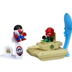 Marvel Stunt Squad: Kapitán Ameriky vs. Red Skull vystreľovacia súprava - Hasbro obrázok 2