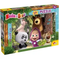 Maša a medveď – priatelia, 24-dielne puzzle, 50x35 cm – Lisciani