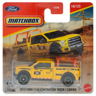 Matchbox: 2015 Ford F-150 Contractor Truck žlté autíčko 1/64 - Mattel