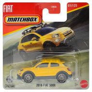 Matchbox: 2016 Fiat 500X žlté autíčko 1/64 - Mattel