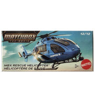Matchbox A Film: MBX Rescue vrtuľník v papierovej škatuľke 1/64 – Mattel