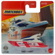 Matchbox: Coast 2 Coast pobrežná stráž loď 1/64 - Mattel