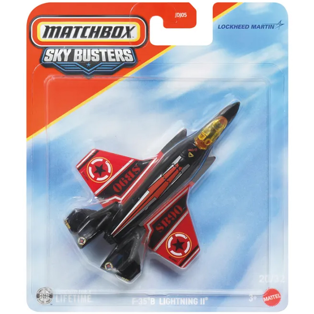 Matchbox Sky Busters: F-35 B Lightning II model lietadla 1/64 – Mattel