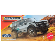 Matchbox: Papierová krabička 2021 Ford Bronco sivé autíčko 1/64 - Mattel