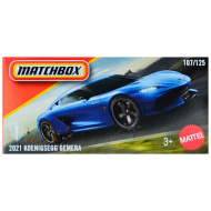 Matchbox: Papierová škatuľka 2021 Koenigsegg Gemera modré autíčko 1/64 - Mattel