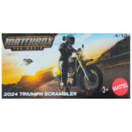 Matchbox: Papierová škatuľka 2024 Triumph Scrambler motocykel 1/64 - Mattel