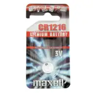Maxell: Alkalická Lítiová batéria CR1216 1ks blisterové balenie