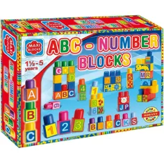 Maxi Blocks ABC stavebné kocky 64ks - D-Toys obrázok 1
