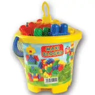 Maxi Blocks stavebnicová sada 24 ks-ová vo vedierku - D-Toys