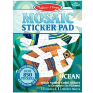 Melissa &amp; Doug:  Oceán mozaika zošit s nálepkami
