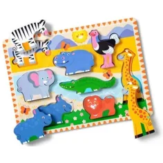 Melissa&Doug: Zvierací puzzle - Safari - Spin Master