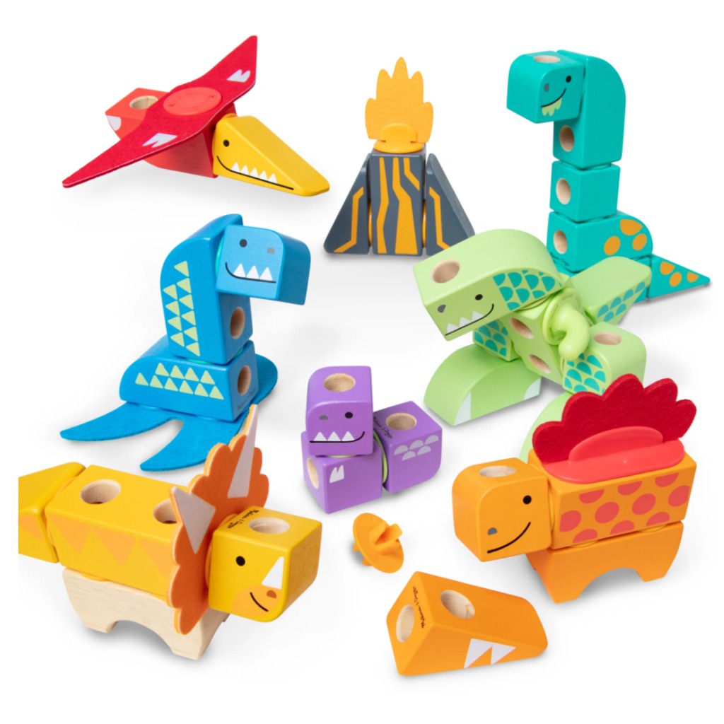 Melissa & Dough Blockables Dinosaurové stavebnice 69ks obrázok 2