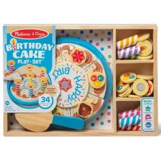 Melissa&Doug: Drevená narodeninová torta – herná súprava - Spin Master