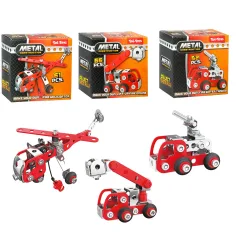 Metal Construction: Kovový vozidlový stavebný set v rôznych variantoch 1ks obrázok 4