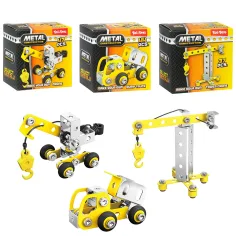 Metal Construction: Kovový vozidlový stavebný set v rôznych variantoch 1ks obrázok 5