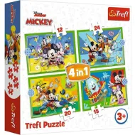 Mickey Mouse a priatelia 4v1 puzzle - Trefl